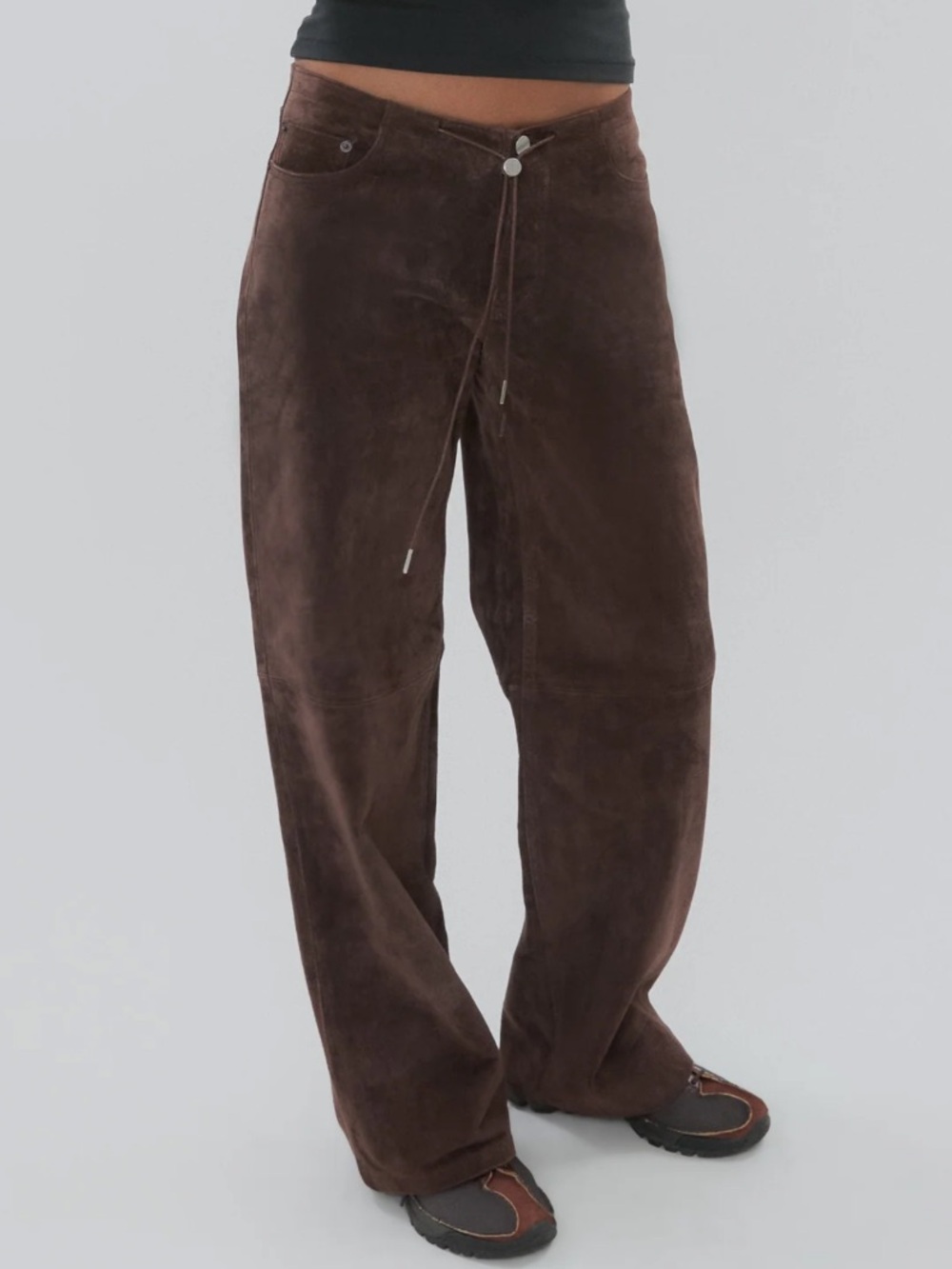Still Here Cool in Chocolate Suede
